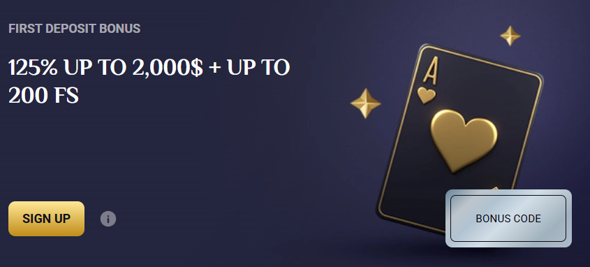 Casino XO First Deposit Bonus — 125% up to $2,000 + 200 Free Spins
